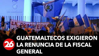 Guatemaltecos exigieron la renuncia de la Fiscal General por intentar manipular las elecciones