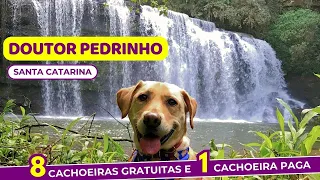 8 cachoeiras em Doutor Pedrinho - 2 não estão no Google Maps: Serraria do Berry e Braço da Forcação