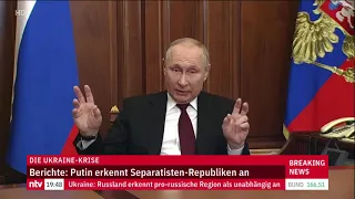 LIVE: #Putin hält Rede an die Nation zur Russland-Ukraine-Krise