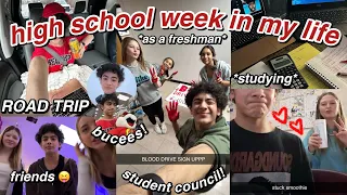 HIGHSCHOOL WEEK IN MY LIFE📍student council, posters, school vlog, + friends | FRESHMAN EDITION