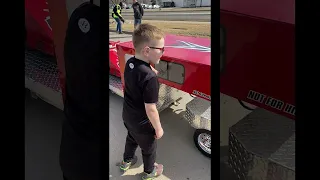 Kid Gifted with Custom Power Wheel Rig for His Birthday || ViralHog