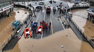 China massive flooding 10/6/2023! Street become river in Fujian due heavy rain