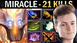 Juggernaut Dota Gameplay Miracle with 21 Kills and Nullifier