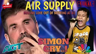 Golden Buzzer | Song Making Love Out Of Nothing At All | Air Supply cover child | AGT 2024