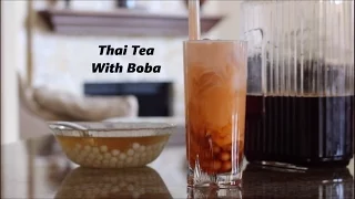 Thai Tea with Boba Recipe (Bubble Tea) | SimplyTasty