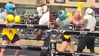 CANELO GOING TO WAR IN SPARRING AGAINST RONALD ELLIS PREPARING FOR CALEB PLANT, BOTH THROWING BOMBS