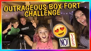 OUTRAGEOUS BOX FORT CHALLENGE! | We Are The Davises