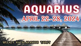 PANOORIN MO ITO BAGO MATAPOS ANG APRIL 2024♒️ AQUARIUS APRIL 22-28, 2024 WEEKLY TAGALOG#KAPALARAN888