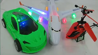 3d lights transparent airbus a386 and rc helicopter and rc cars।Transparent rc car ।aeroplane,rc
