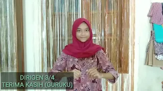 Dirigen lagu "TERIMA KASIH (GURUKU) 3/4" - Mata Kuliah "Seni Musik" - Universitas Kanjuruhan Malang