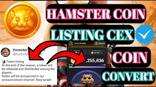 Hamster Mining। Hamster Coin Listing। Hamster Supply And Roadmap ।Hamster Airdrop Update।