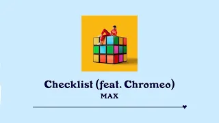 ［和訳］Checklist (feat.Chromeo) - MAX