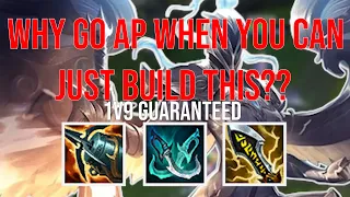 WHY ARE YOU GOING AP WHEN YOU CAN USE THIS AD BUILD AND JUST 1v9?? | League of Legends | kayle 1v9