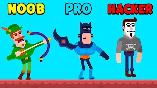 NOOB vs PRO vs HACKER - Bowmasters