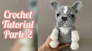 French Bulldog Crochet Tutorial Part 2/ Ganchillo. Voz en español / English subtitles.