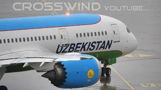 Boeing 787-8 Dreamliner Uzbekistan Airways Landing & Take-Off Zurich Airport 14.11.2023 #B788