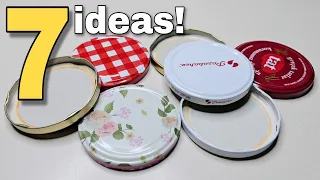 7 Great Ideas with Jar Lids that Are Both Affordable and Cute! 👍♻️🥰