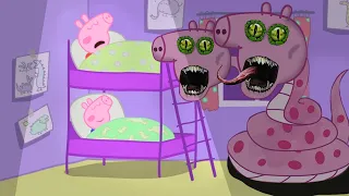 Mummy Pig is Medusa?? - The Horror in Peppa Pig's bedroom | Peppa Pig Funny Animation