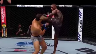 Israel Adesanya Head Kick VS Paulo Costa UFC 253