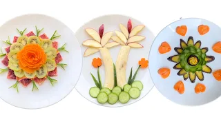 Teaching beautiful fruit arrangement and plate arrangement with the best chef🔪