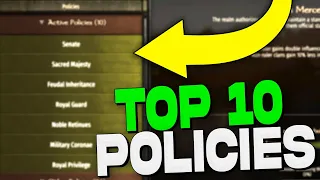 Top 10 Policies in Bannerlord (2023)