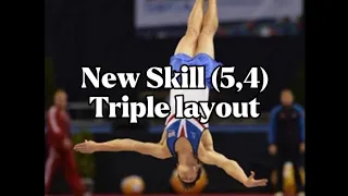 Hardest Skill of tumbling (Triple layout)