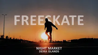 Free Skating | Dubai Deira Islands | GoPro Hero9 | Oxelo MF500 | Inline Skating | Night Market Dubai