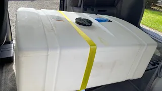 Instalando tanque de agua Car Wash mobile