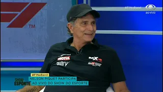 NELSON PIQUET CHAMA GLOBO DE LIXO AO VIVO NA ESTRÉIA DA F1 NA BAND