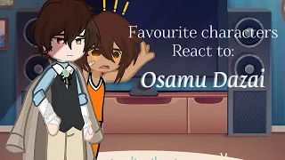 Favourite characters/fandoms react to Dazai||3/4||part 1/2