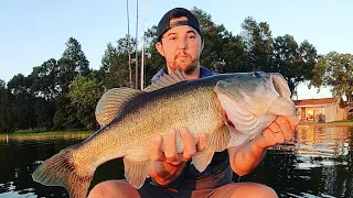 Catching a MONSTER Bass on Winter Haven Chain