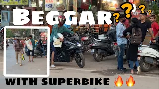 Beggar with superbike Prank 🔥 || prank gone wrong 🥶|| beggar with superbike teaser