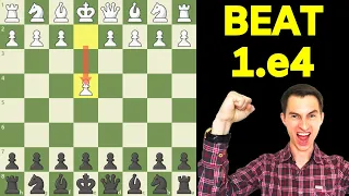 Simple & Universal Chess Opening Against 1.e4 [TRAPS & Attack]