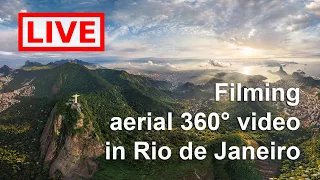 Filming aerial 360° in Rio de Janeiro