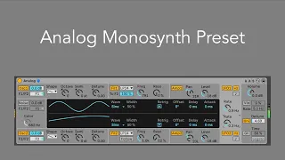 Analog Monosynth Preset