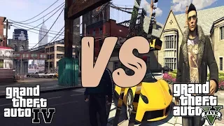 Сравнение ГТА 4 и ГТА 5 / Сравнение графики. GTA 4 и GTA 5