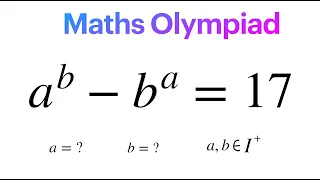 Olympiad Math Question| how to solve for a and b in given Exponential  equation ?