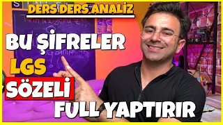 LGS SÖZELİ FULL YAP ! Bu Şifreler Sözeli Full Yaptırır. | DERS DERS TAKTİKLER. #LGS2023