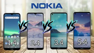 Nokia 1.4 VS Nokia 2.4 VS Nokia 3.4 VS Nokia 5.4 Full Comparison