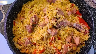 Como hacer arroz con chuleta ahumada.Locrio de chuleta. 🇩🇴Rice with smoke pork chops.