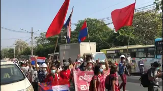 Around a thousand march against Myanmar's military in Yangon | AFP