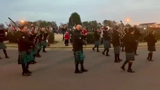 The Little Drummer Boy played on bagpipes