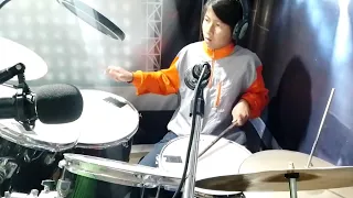 Drum cover Always Somewhere Scorpions (Ilanangroi Thongni) age 12 years