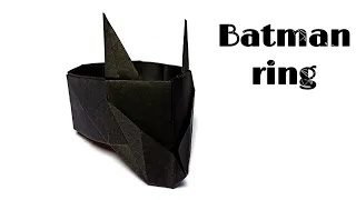 How to make a paper batman ring | Easy Origami