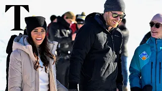 Prince Harry and Meghan hit the Canadian ski slopes