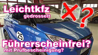 Gedrosseltes Leichtkraftfahrzeug mit Mofaprüfbescheinigung fahren? - GAMMA Fahrzeuge