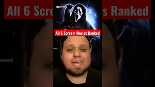 ALL 6 SCREAM MOVIES RANKED WORST TO BEST #scream #screammovie #scream6 #screamvi #ghostface #shorts