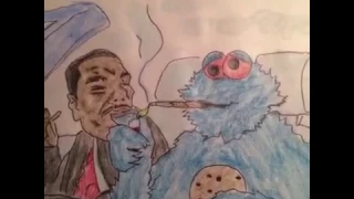 Cookie Monster listening to Migos BAD AND BOUJEE