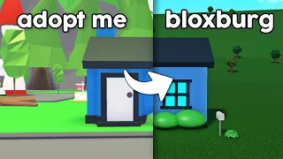 Recreating an ADOPT ME TINY home in bloxburg!