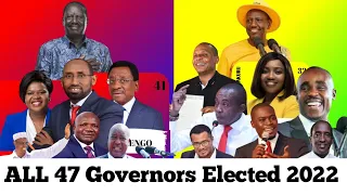 KENYA ELECTION RESULTS 2022: LIST OF GOVERNORS ELECTED ACROSS 47 COUNTIES